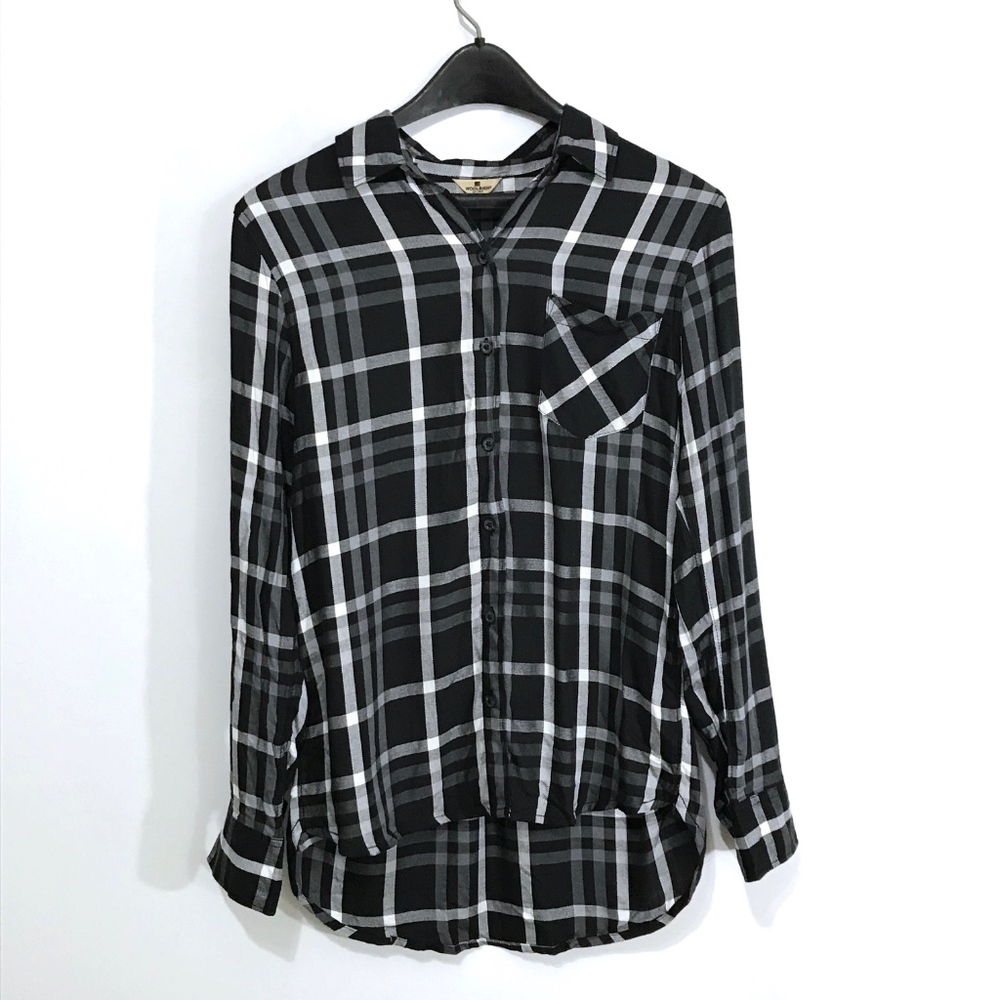 Woolrich Black Plaid Blouse - Picture 2 of 8